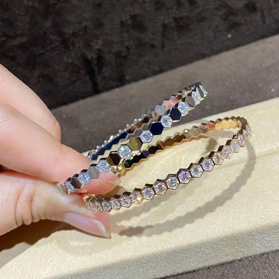 [Dawnora Jewelry]BEE LOVE GOLD BRACELET FULL DIAMOND