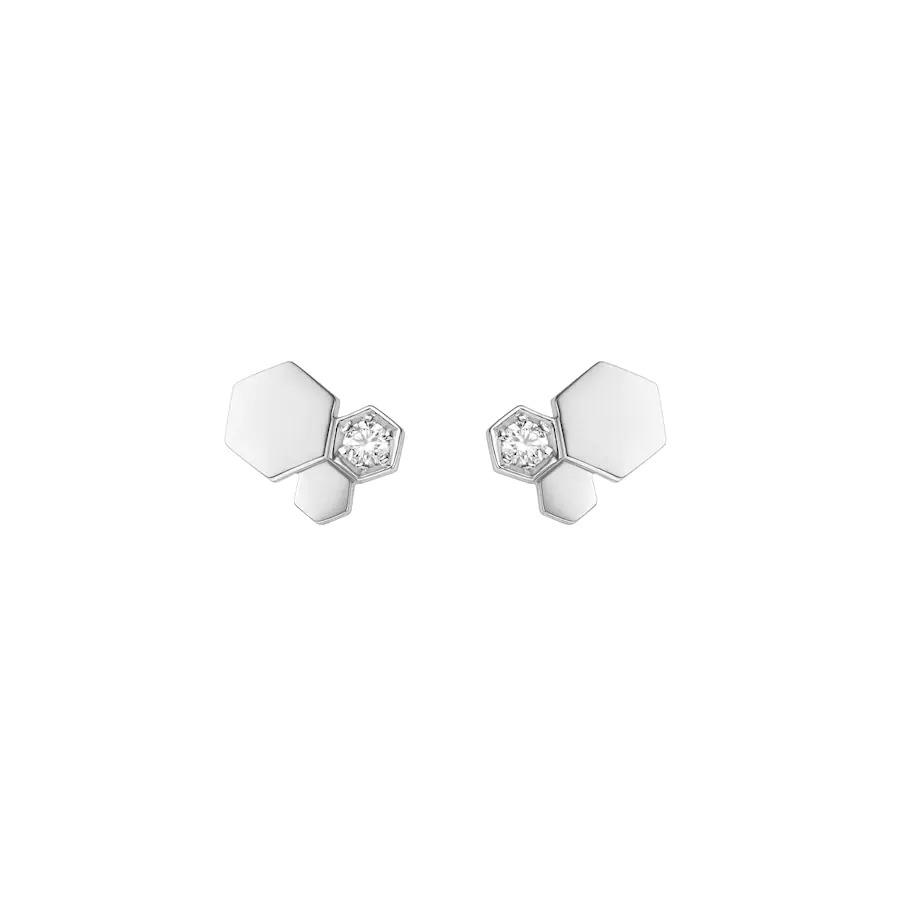 [Dawnora Jewelry]BEE LOVE SILVER DIAMOND EARRINGS