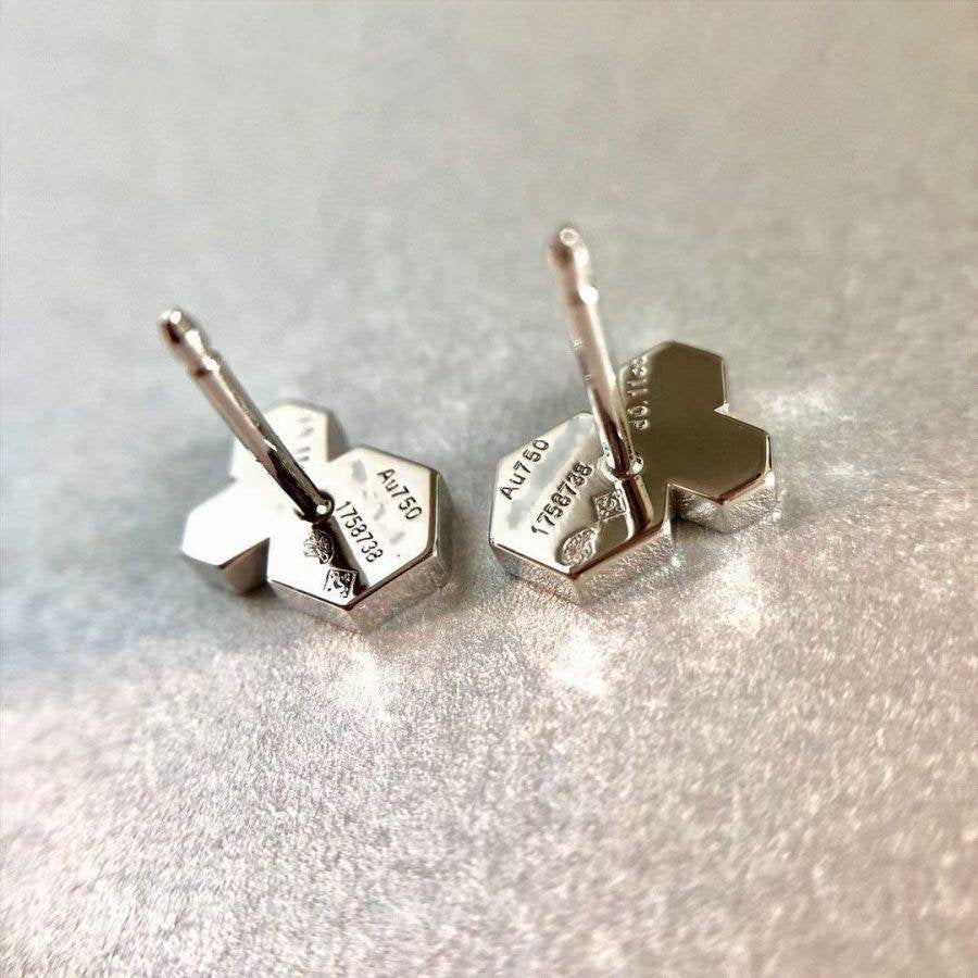 [Dawnora Jewelry]BEE LOVE SILVER DIAMOND EARRINGS