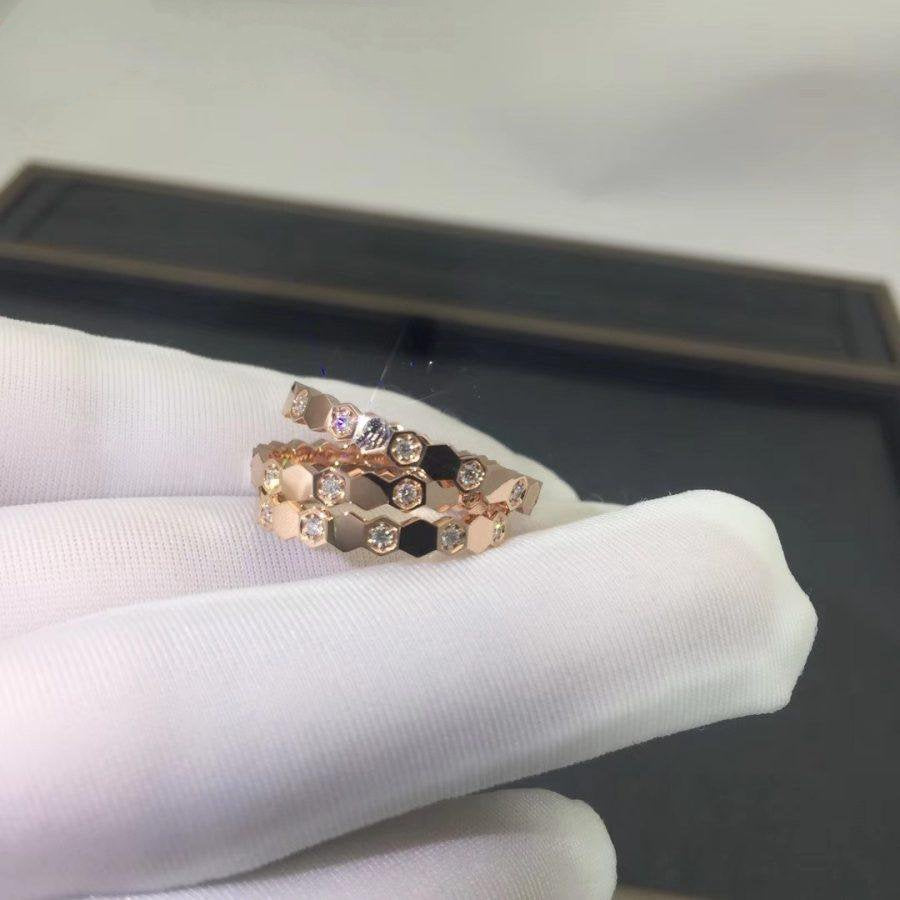 [Dawnora Jewelry]BEE LOVE RING PINK GOLD DIAMOND