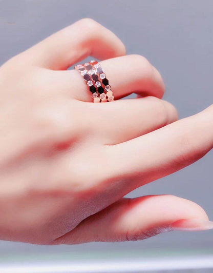 [Dawnora Jewelry]BEE LOVE RING PINK GOLD DIAMOND