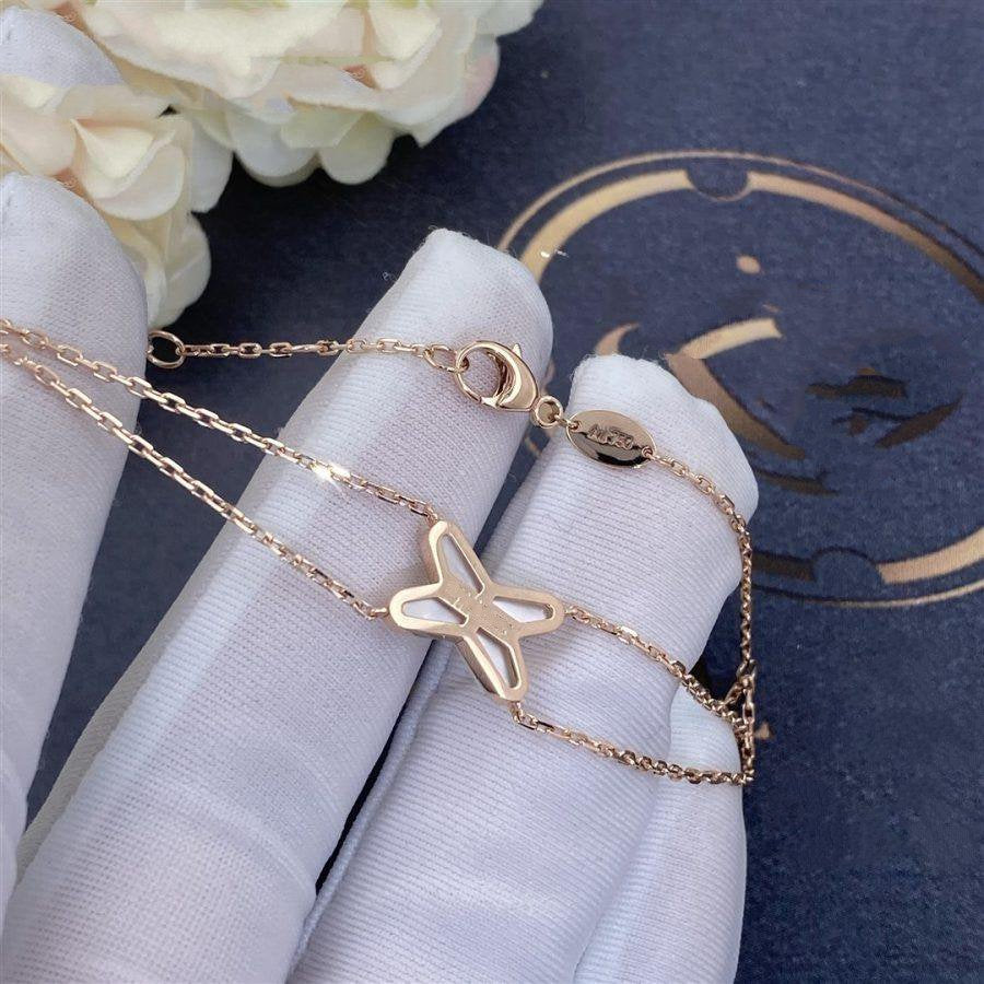 [Dawnora Jewelry]JEUX BRACELET WHITE MOP PINK GOLD 1 DIAMOND