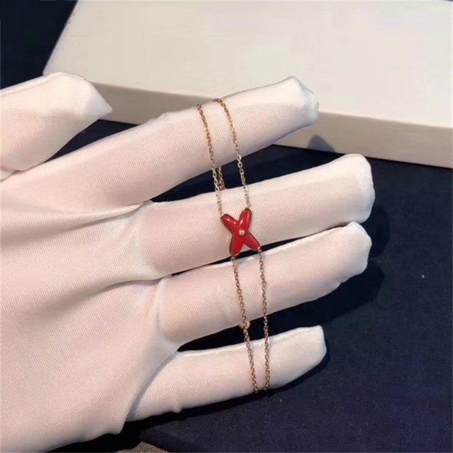 [Dawnora Jewelry]JEUX BRACELET CARNELIAN PINK GOLD 1 DIAMOND