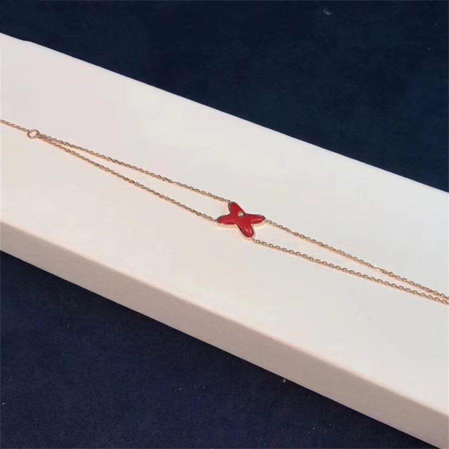 [Dawnora Jewelry]JEUX BRACELET CARNELIAN PINK GOLD 1 DIAMOND