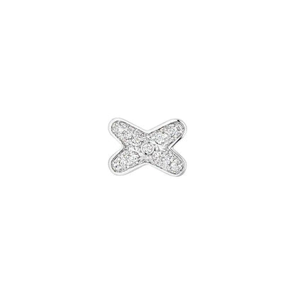 [Dawnora Jewelry]JEUX DE SILVER DIAMOND EARRINGS