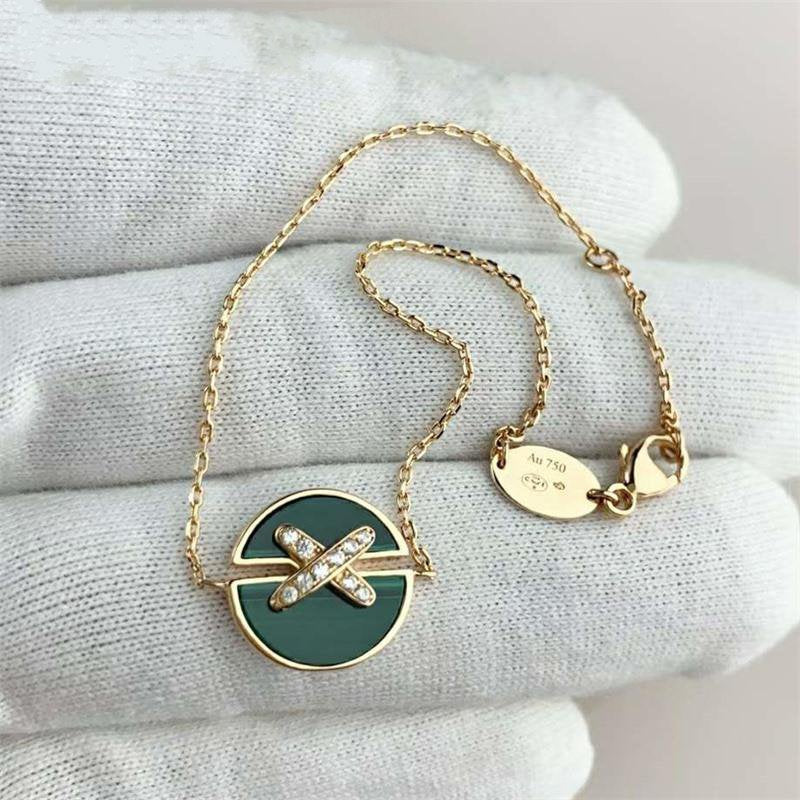 [Dawnora Jewelry]JEUX DE BRACELET MALACHITE PINK GOLD DIAMONDS
