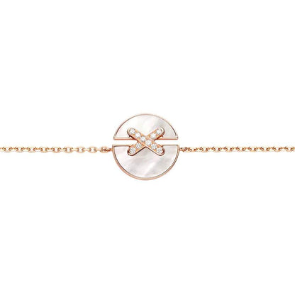 [Dawnora Jewelry]JEUX DE BRACELET MOP PINK GOLD DIAMONDS