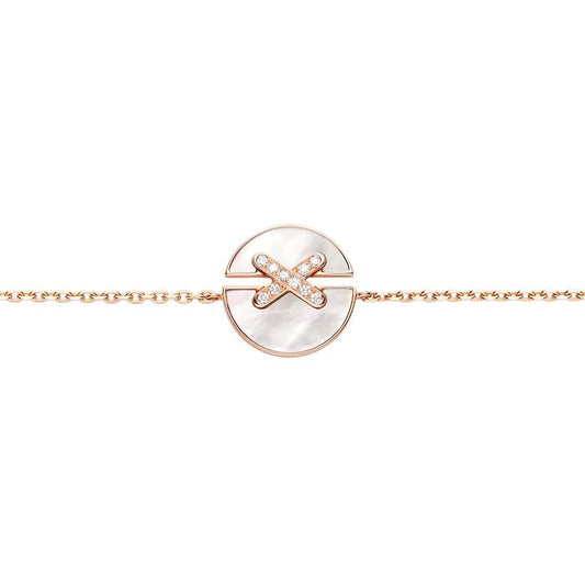 [Dawnora Jewelry]JEUX DE BRACELET MOP PINK GOLD DIAMONDS