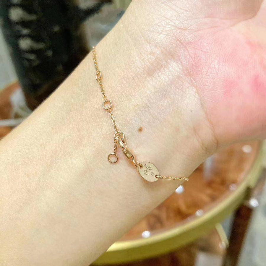 [Dawnora Jewelry]JEUX DE BRACELET MOP PINK GOLD DIAMONDS