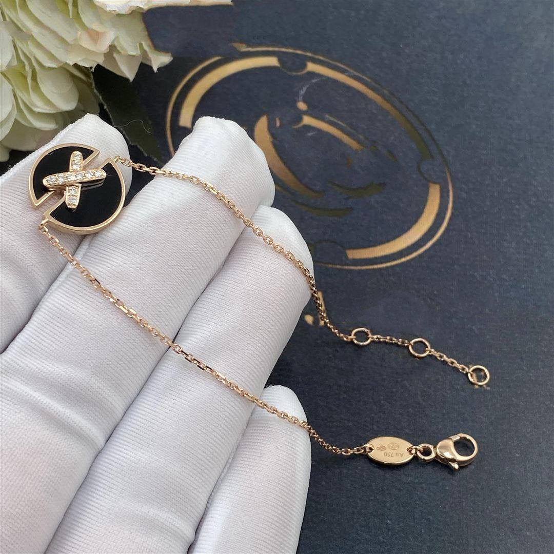 [Dawnora Jewelry]JEUX DE BRACELET ONYX PINK GOLD DIAMOND