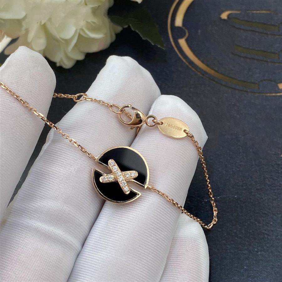 [Dawnora Jewelry]JEUX DE BRACELET ONYX PINK GOLD DIAMOND