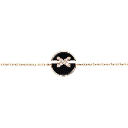 [Dawnora Jewelry]JEUX DE BRACELET ONYX PINK GOLD DIAMOND