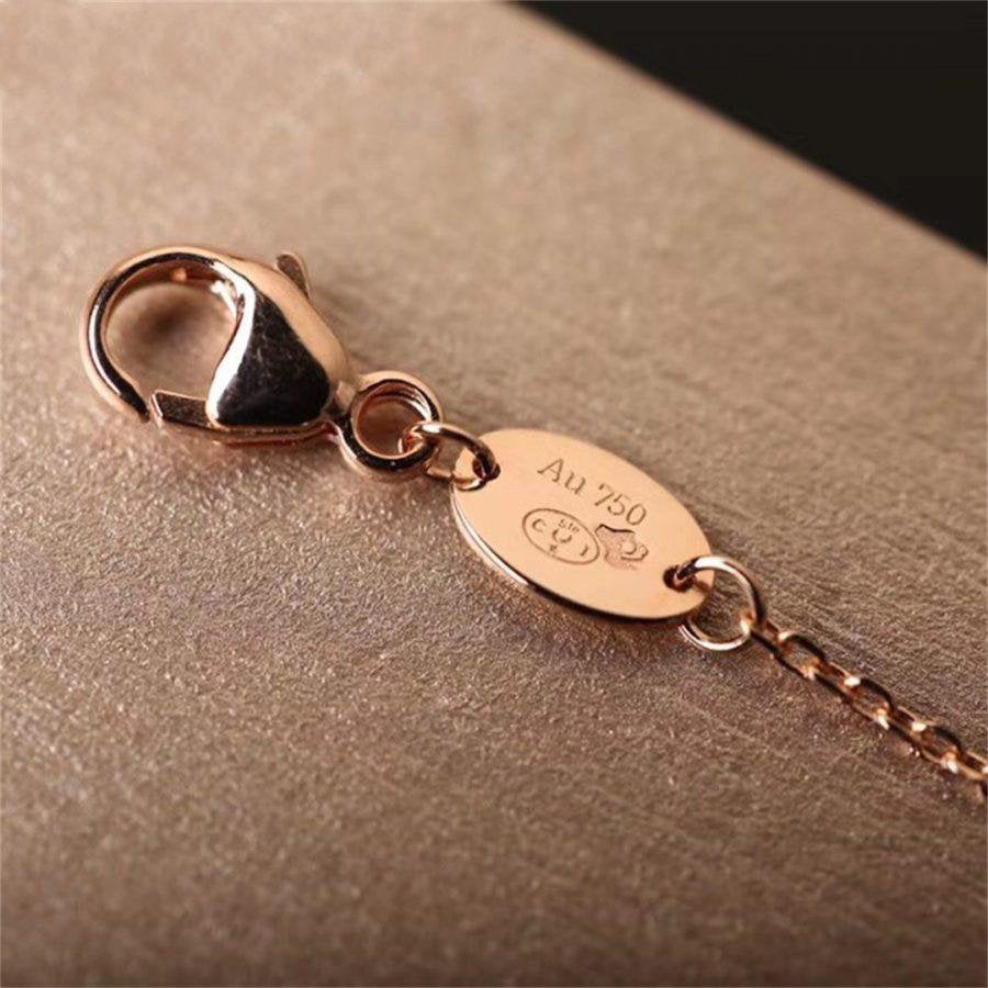 [Dawnora Jewelry]Hollow Design Four-Leaf Clover Flower Shape Ring