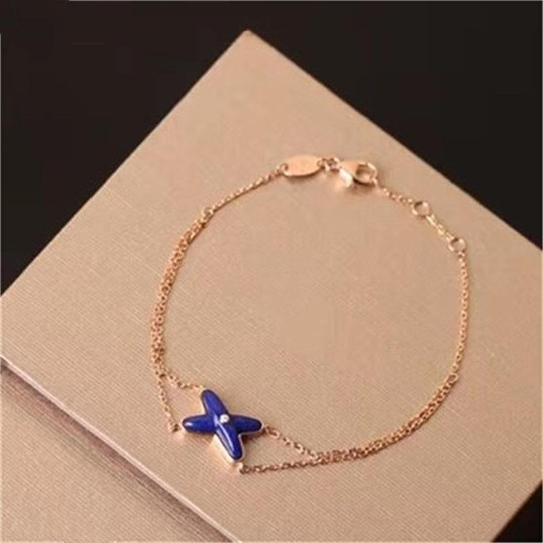[Dawnora Jewelry]Hollow Design Four-Leaf Clover Flower Shape Ring