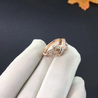 [Dawnora Jewelry]JEUX DE RING PINK GOLD DIAMOND