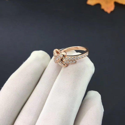 [Dawnora Jewelry]JEUX DE RING PINK GOLD DIAMOND