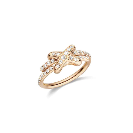 [Dawnora Jewelry]JEUX DE RING PINK GOLD DIAMOND