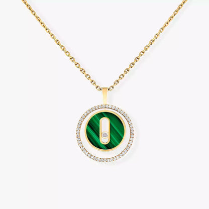 [Dawnora Jewelry]Lucky Move Diamond Necklace in Rose Gold and White Mother-of-Pearl