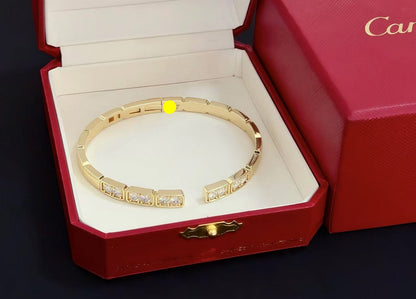 [Dawnora Jewelry]LOVE DIAMOND OPEN  BRACELET