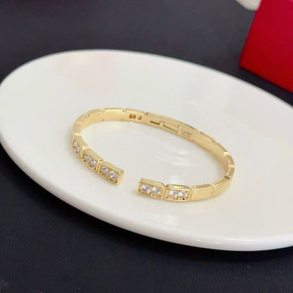 [Dawnora Jewelry]LOVE DIAMOND OPEN  BRACELET