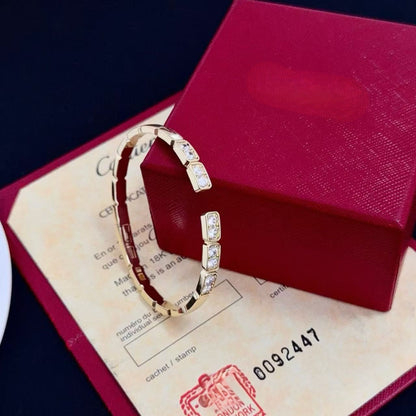 [Dawnora Jewelry]LOVE DIAMOND OPEN  BRACELET