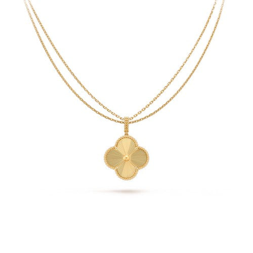 [Dawnora Jewelry]CLOVER 25MM PEDANT NECKLACE GOLD