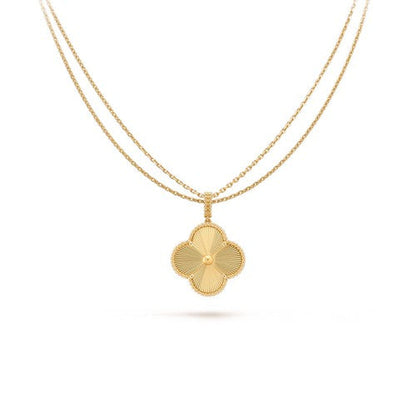 [Dawnora Jewelry]CLOVER 25MM PEDANT NECKLACE GOLD