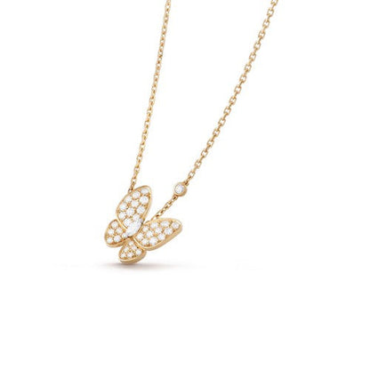 [Dawnora Jewelry]BUTTERFLY DIAMOND NECKLACE