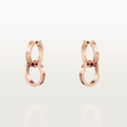 [Dawnora Jewelry]LOVE 3.3MM DANGLE EARRINGS