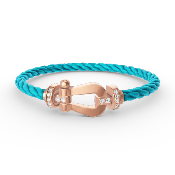 [Dawnora Jewelry]FORCE LARGE HORSESHOE HALF DIAMOND BRACELET ROSE GOLD