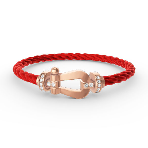 [Dawnora Jewelry]FORCE LARGE HORSESHOE HALF DIAMOND BRACELET ROSE GOLD
