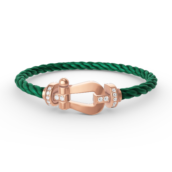 [Dawnora Jewelry]FORCE LARGE HORSESHOE HALF DIAMOND BRACELET ROSE GOLD
