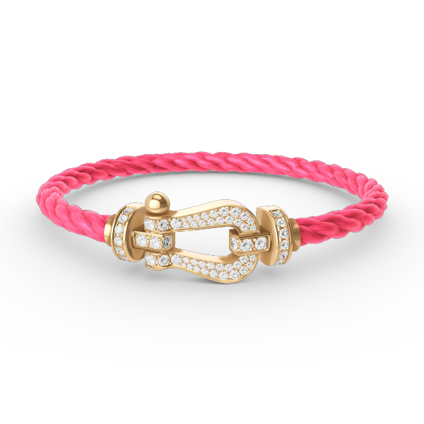 [Dawnora Jewelry]FORCE LARGE HORSESHOE FULL DIAMOND BRACELET GOLD