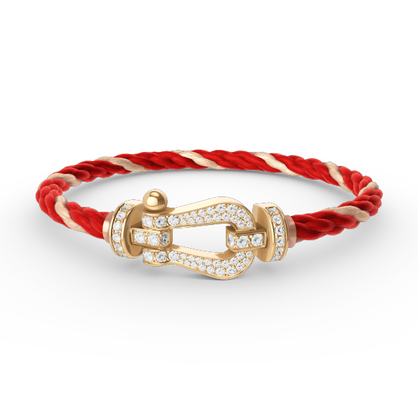 [Dawnora Jewelry]FORCE LARGE HORSESHOE FULL DIAMOND BRACELET GOLD