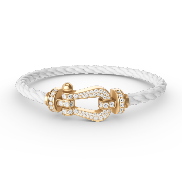 [Dawnora Jewelry]FORCE LARGE HORSESHOE FULL DIAMOND BRACELET GOLD
