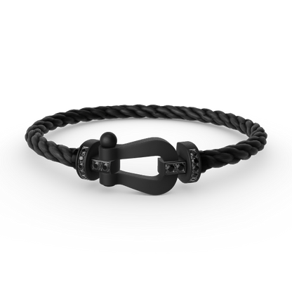 [Dawnora Jewelry]FORCE LARGE SERIES HORSESHOE BLACK SAMURAI BRACELET