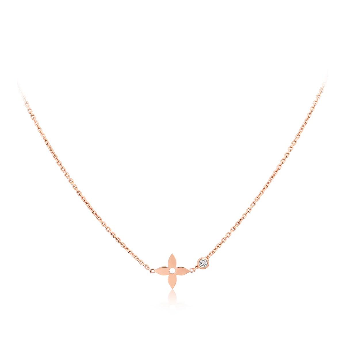 [Dawnora Jewelry]BLOSSOM PENDANT PINK GOLD AND DIAMOND