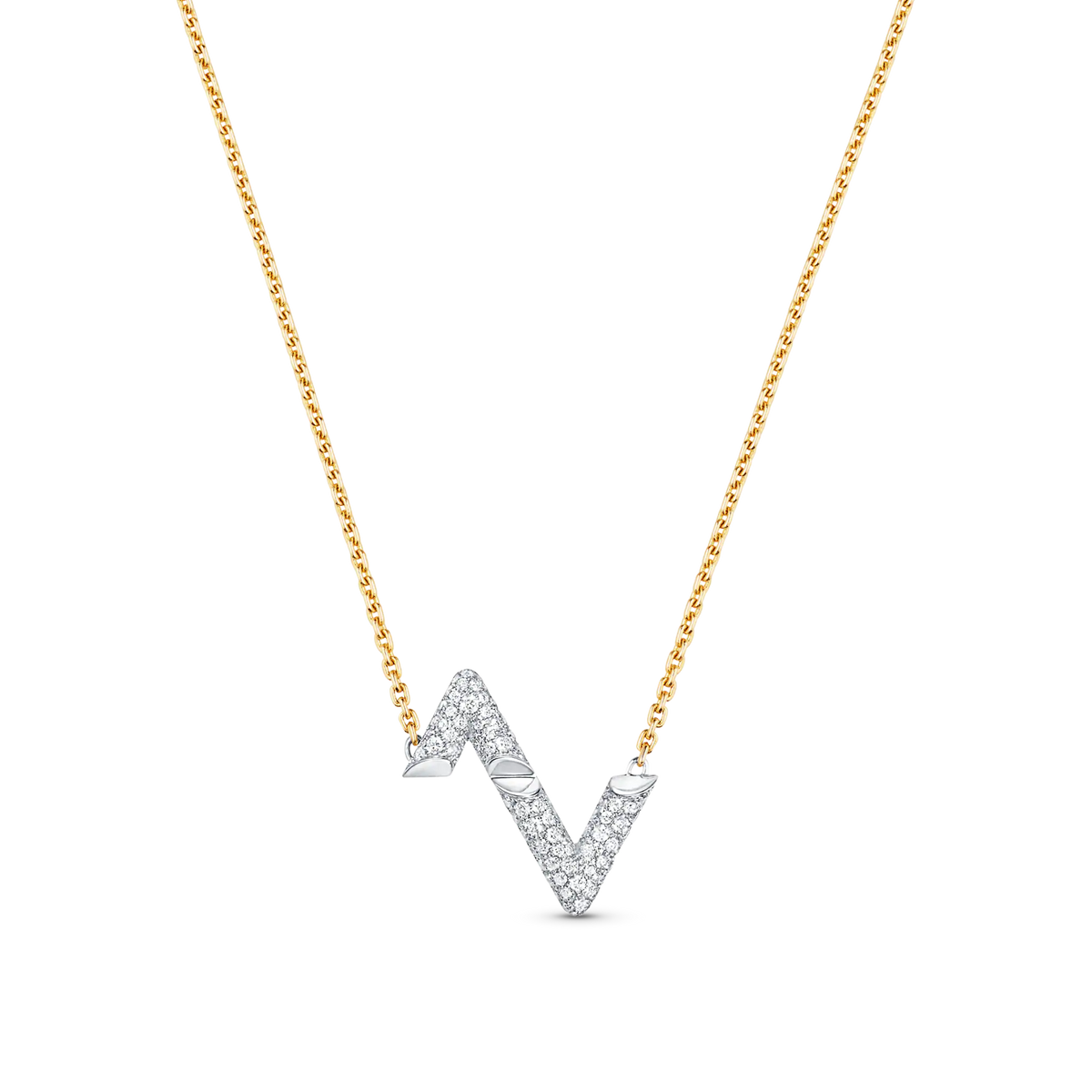[Dawnora Jewelry]VOLT SILVER DIAMOND PEDANT NECKLACE