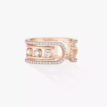 [Dawnora Jewelry]Move 10th Diamond Ring in Gold