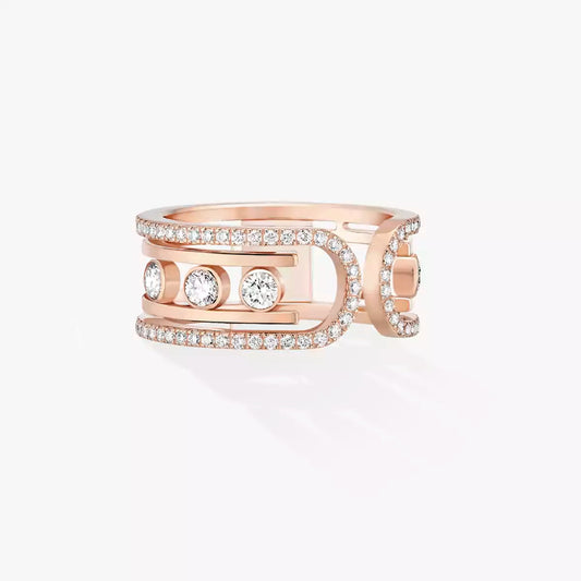 [Dawnora Jewelry]Move 10th Diamond Ring in Gold