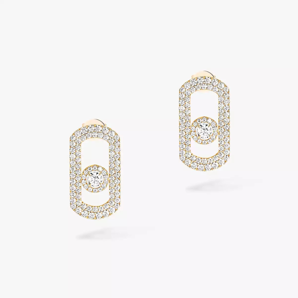 [Dawnora Jewelry]So Move Pave_-Set Diamond Earrings in Silver
