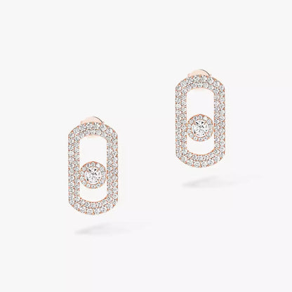 [Dawnora Jewelry]So Move Pave_-Set Diamond Earrings in Silver