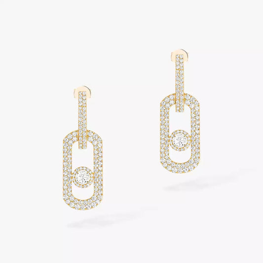 [Dawnora Jewelry]So Move XL Pave_-Set Diamond Pendant Earrings