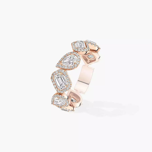 [Dawnora Jewelry]Diamond Wedding Ring My Twin