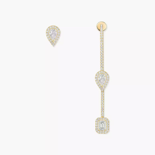 [Dawnora Jewelry]Diamond Drop Earrings My Twin