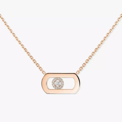 [Dawnora Jewelry]So Move Diamond Necklace in Gold
