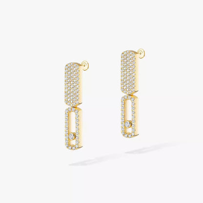 [Dawnora Jewelry]Imperial Move SM Diamond Earrings