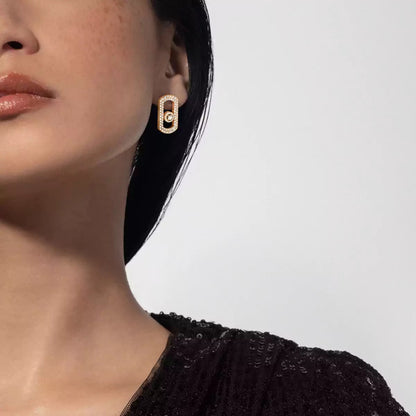 [Dawnora Jewelry]So Move Pave_-Set Diamond Earrings in Silver