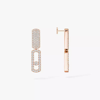[Dawnora Jewelry]Imperial Move SM Diamond Earrings