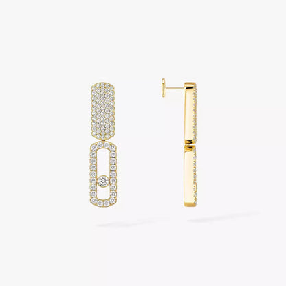 [Dawnora Jewelry]Imperial Move SM Diamond Earrings